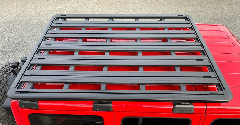 Jeepney Racks Rhino-Rack Backbone Pioneer platform rack Jeep Wrangler cargo capacity ...