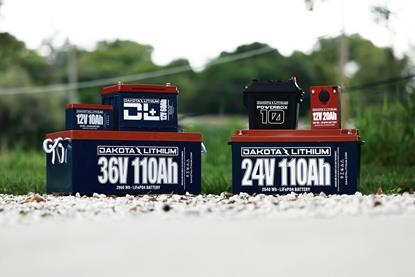 Dakota Lithium batteries on rocks
