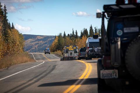 Stuck-behind-road-stripers,-Alaska-Highway-2_credit-Mercedes-Lilienthal