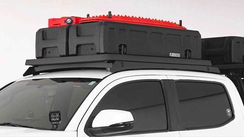 Leitner ACS Roof system on toyota with maxtraxx