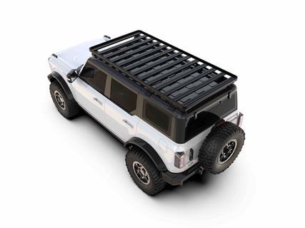 White_Ford_Bronco_front_runner_rack_studio_shot_top_view