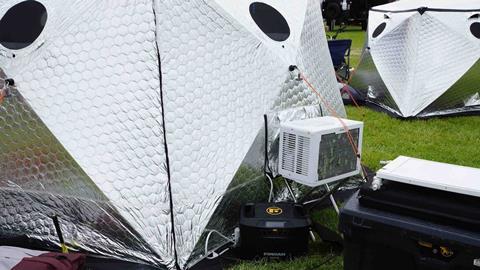 Overland Expo PNW Vendor 46 SHIFTPOD AC unit closeup