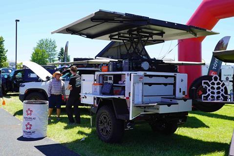 Overland Expo PNW Vendor 24 Optima Turtleback Trailer