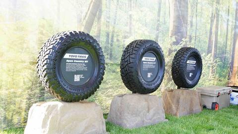 Overland Expo PNW Vendor 38 Toyo Tires on display