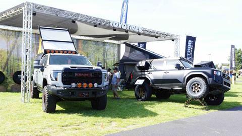 Overland Expo PNW Vehicles-28 Toyo Tires GMC and Toyota Land Cruiser