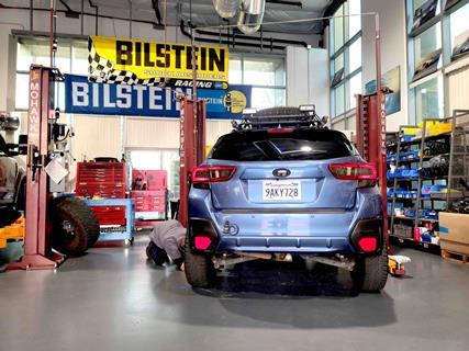 004-OVR-Han-Bilstein-Subaru Crosstrek getting ready for the rack