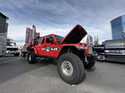 Rock Slide Red Jeep