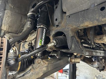 The OVR LC100s new rack and pinion is installed