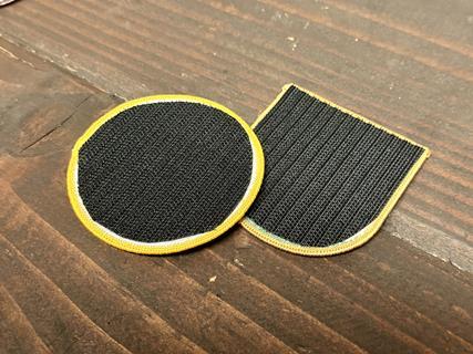 7 - Voila, you now have Velcro-backed patches 