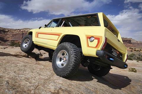 1978 Jeep Cherokee 4xe concept rear quarter_credit Mercedes Lilienthaljpg