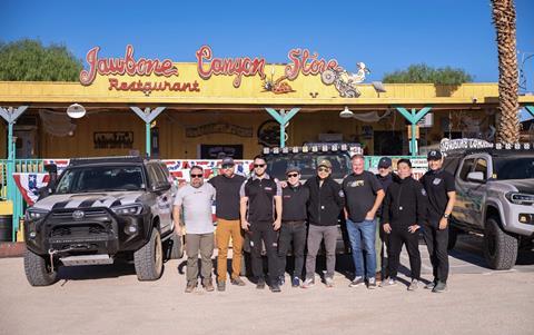 KYB Testing Team standing in front of Jawbone Canyon Store