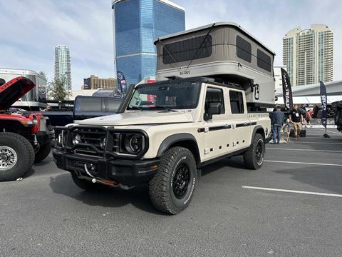 2024 Overland International INEOS Grenadier Quartermaster on display at the 2024 SEMA Overland Experience