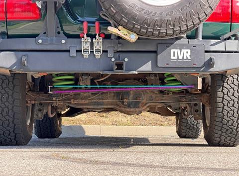 Before panhard bar angle comparison Land Cruiser