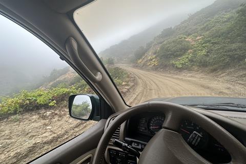 It was a misty, foggy morning in the San Bernardino National Forest.