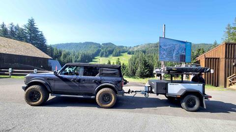 XVentures Bronco with trailer in OR