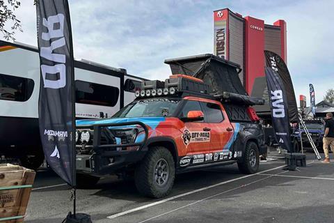 2023 Off-Road Travel TV Toyota Tundra on display at the 2024 SEMA Overland Experience