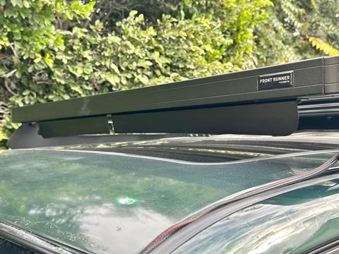 A look at the Slimline II's two-piece wind deflector