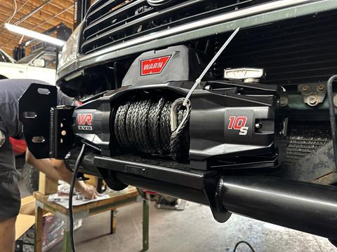 With the winch in place, the next step of the installation is to wire it up. Installation work was done at RPM Off-Road Garage