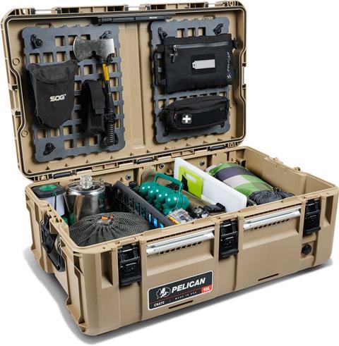 Pelcan_PEL_Crate-90L_Tan_Front-Angle-Open-Props_high