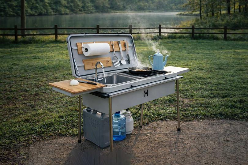 HitchFire Camp Kitchen: Portable Outdoor Cooking System for Camping ...